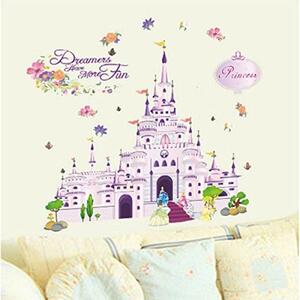 3D dječja Zidna naljepnica - Princess Castle (princezino kraljevstvo)