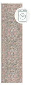 Svijetlo zelena periva staza 60x230 cm Una Floral – Flair Rugs