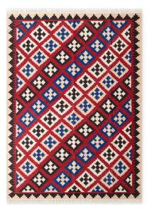 Crveni obostrani/ručno rađen vunen tepih 120x170 cm Kamal Rami – Nouristan
