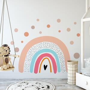 Zidna naljepnica Creative cartoon rainbow