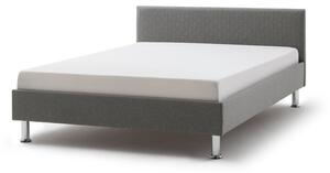 Sivi tapecirani bračni krevet 120x200 cm Lima - Meise Möbel