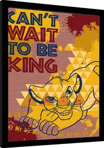 Uokvireni poster The Lion King - Can't Wait to be King