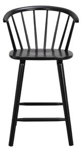 Crna barska stolica drveta kaučuka Rowico Carmen