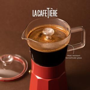 Crveni mocha čajnik od nehrđajućeg čelika 0,29 l La Cafetiere Verona - Kitchen Craft
