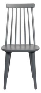 Siva stolica za blagovaonu od gumenog drveta Rowico Lotta