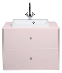 Ružičasti ormarić za umivaonik bez slavine 80x62cm - Tom Tailor Color Bath