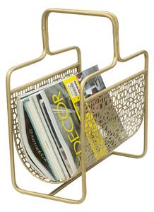 Metalni stalak za časopise u zlatnoj boji Mauro Ferretti Trivola