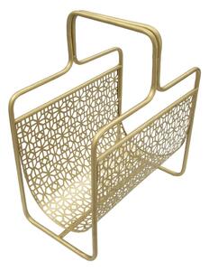 Metalni stalak za časopise u zlatnoj boji Mauro Ferretti Trivola