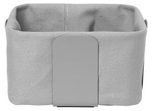 Svijetlo siva tekstilna košara za kruh Blomus Bread, 20 x 20 cm