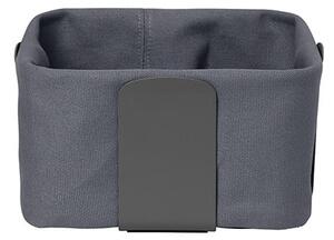Tamno siva tekstilna košara za kruh Blomus Magnet, 20 x 20 cm