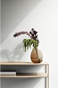 Smeđa staklena vaza Blomus Raindrop visina 24 cm