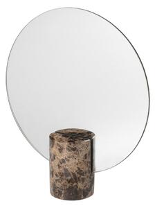 Ogledalo s podlogom od smeđeg mramora Blomus Mramor