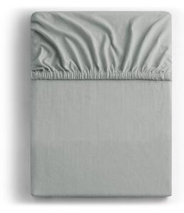 Svijetlo siva plahta s gumom od jeseya 180x200 cm Amber – Restilo