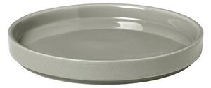Svijetlo sivi keramički tanjur Blomus Pilar, Ø 14 cm