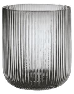 Sivi stakleni svijećnjak Blomus Ven, ø 17,5 cm