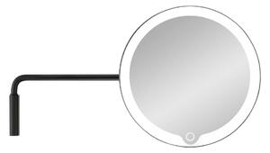 Crno zidno kozmetičko ogledalo s LED pozadinskim osvjetljenjem Blomus Modo