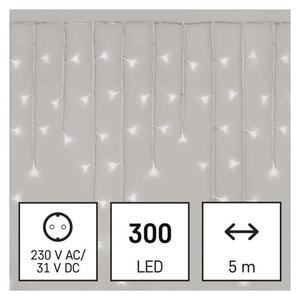 Emos Božićne lampice, LED, ledenice, hladno bijela, daljinski, 8 načina rada, timer, IP44, 5m