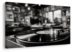 Slika retro gramofon u interijeru