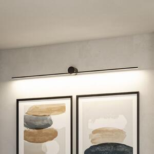 Paulmann LED zidna svjetiljka Sava, crna, 230 cm, IP44, Crno, kupaonica, Metal