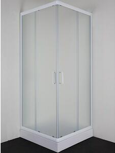 Sanotechnik Kutna tuš kabina Roma (D x Š x V: 80 x 80 x 190 cm, Debljina: 5 mm, Bijele boje)