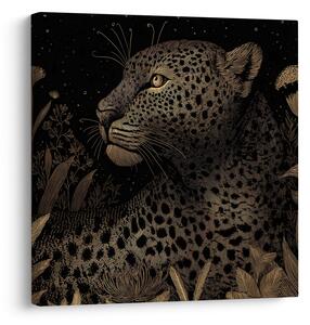 Slika tajanstveni pogled leoparda