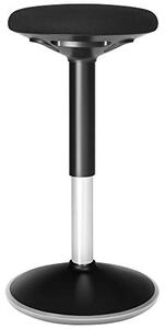 Ergonomska uredska stolica bez naslona , podesiva visina 56-81 cm, crna