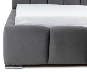 Bračni krevet 140 cm Leskana (terakota) (s podnicom) (s prostorom za odlaganje)
