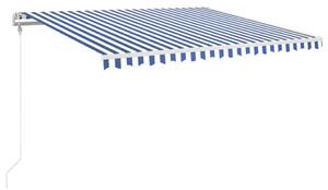 VidaXL Tenda na automatsko uvlačenje 400 x 350 cm plavo-bijela