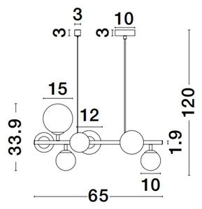 ODILLIA VISILICA G9 /IP20/MATT ZLATNA NL9028858