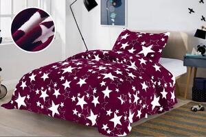 Posteljina mikropliš STAR bordo Dimenzije posteljine: 70 x 90 cm | 140 x 200 cm