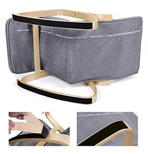 Stolica za ljuljanje, ležaljka SWING, nosivost 150 kg, 67x115x91 cm, siva SongmicsHome