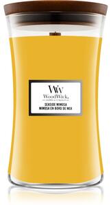 Woodwick Seaside Mimosa mirisna svijeća s drvenim fitiljem 609,5 g