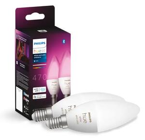 Philips Hue WHITE & COLOR AMBIANCE LED ŽARULJA 2×E14/4W/2000-6500K+RGB/470lm 8719514356719