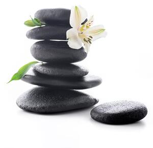 Tapeta Zen kamenje s ljiljanom