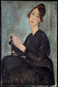 Modigliani, Amedeo - Reprodukcija Portrait of Dedie (Odette Hayden), (26.7 x 40 cm)