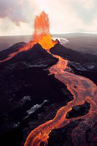 Umjetnička fotografija Kilauea Volcano Erupting, Jim Sugar, (26.7 x 40 cm)