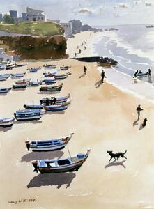 Reprodukcija Boats on the Beach, 1986, Lucy Willis