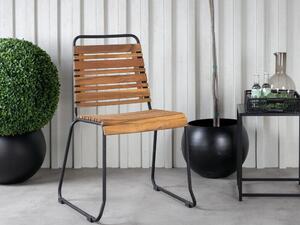 Vrtna stolica Dallas 282186x57x62cm, Crna, Smeđa, Drvo