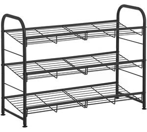 Modularni sustav za pohranu cipela 68,5 x 49,5 x 27,5 cm, crni | SONGMICS