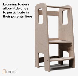 Mobli Ully Montessori toranj za učenje, MDF, 40,5 x 86 x 38 cm, podesiva visina