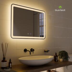 Blumfeldt Caledonian, LED kupaonsko ogledalo, IP44 LED dizajn, 3 temperature boje, 50 x 70 cm, mogućnost prigušivanja, funkcija protiv magljenja, tipka na dodir