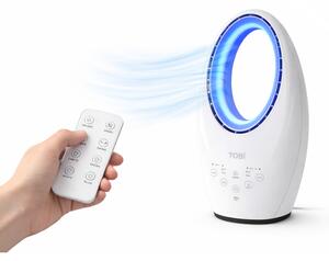 Tobi Tihi ventilator s LED osvjetljenjem i daljinskim upravljačem. Idealno za dom