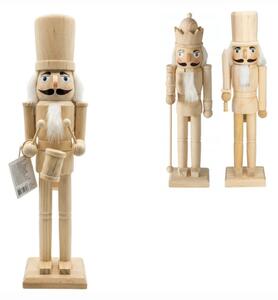Drveni orašar ROYAL GUARD 38 cm, prirodno drvo