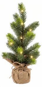 Umjetna božićna jelka LITTLE SPRUCE s LED rasvjetom, 37 cm