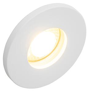 Set od 6 modernih ugradbenih reflektora za kupaonicu bijeli - Shed