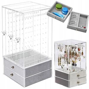 Organizator za nakit od pleksiglasa s ladicama od antilopa