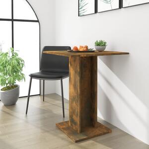 VidaXL Bistro stol boja dimljenog hrasta 60x60x75 cm konstruirano drvo