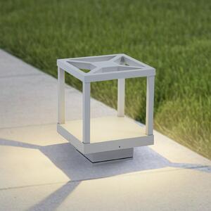 Lucande LED postolje Lealan, siva, metal, 23 cm, IP54