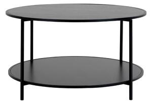 Crni okrugao stolić za kavu s crnom pločom stola ø 80 cm Vita – House Nordic