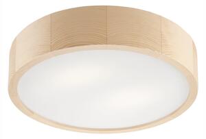 Svjetlo smeđa stropna svjetiljka sa staklenim sjenilom ø 37 cm Eveline – LAMKUR